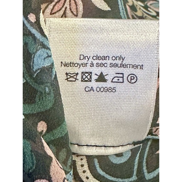 Veronica Beard Size 2 Gayle Floral Print Surplice Silk Blouse Boho Feminine - Picture 11 of 11